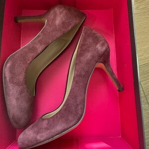Vince Camuto Wine Suede Heels